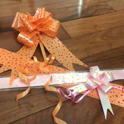  100 nơ rút size 1,8cm trang trí hộp quà lễ tiệc nhiều mẫu