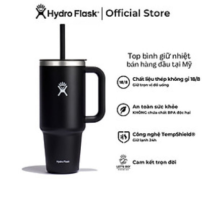 Bình giữ nhiệt Hydro Flask 40 oz All Around Travel Tumbler có kèm ống hút - Hàng chính hãng(Season 2024)