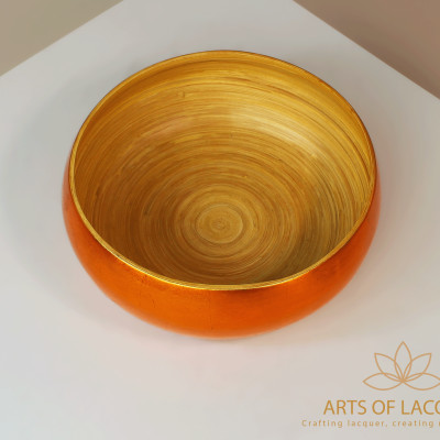 Bát Sơn Mài Mạ Vàng