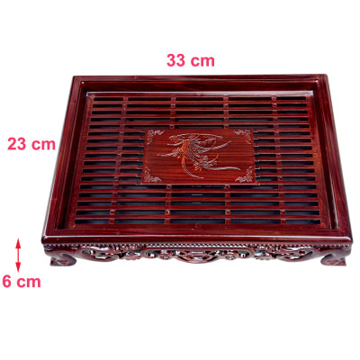 Khay trà vân gỗ