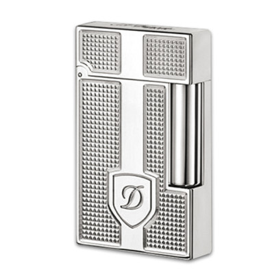 Vỏ Hột Quẹt Bật Lửa ST Dupont Hồng Kông Super Họa Tiết Ô Vuông Khắc Tấm Khiên D144T