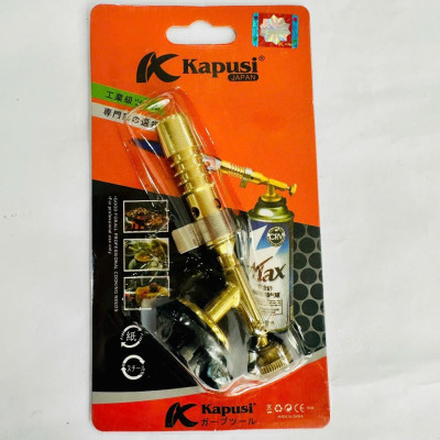 Đầu Khò Gas Mini Kapusi - Đồng Nguyên Khối, Có Vòng Chỉnh Oxy, Siêu Tiện Dụng