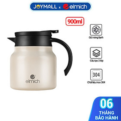 Bình giữ nhiệt 900ml Elmich EL8299, Hàng chính hãng, inox 304, có lõi lọc pha trà, cà phê - JoyMall