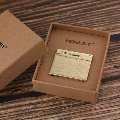 Vỏ Hột Quẹt Bật Lửa Gas Đá Honest BCZ-4004 Thiết Kế Nhỏ Gọn Sang Trọng Nhiều Hình - Dùng Gas Đá Cao Cấp