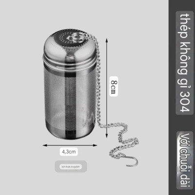 Dụng Cụ Lọc Quả Lọc Trà Thảo quả Inox SUS 316 Quả Lọc Trà Gia Vị Thảo Quả Lỗ Lọc Siêu Mịn Kháng Khuẩn Công Nghệ CNC Cao Cấp ( Hàng Top 1 )