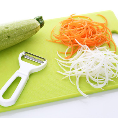 Nạo sợi củ quả Echo, lưỡi dao inox sắc bén nên loại bỏ vỏ một cách nhanh chóng, mượt mà và rất đẹp mắt - nội địa Nhật Bản 