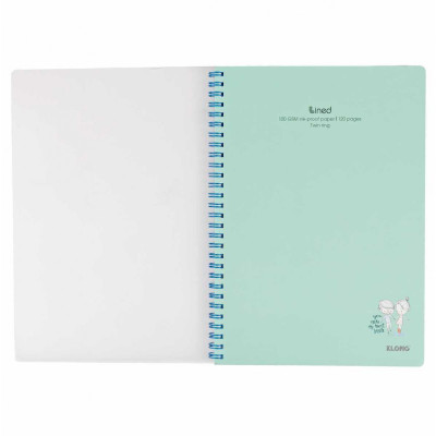 Vở kẻ ngang lò xo Lined Klong- 120 trang; Ms 581