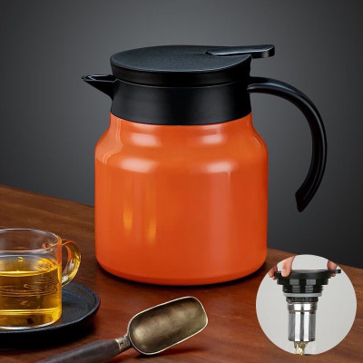 Ấm Pha Trà Giữ Nhiệt Inox 316 Dung Tích 800ml - 1000ml Hàng Cao Cấp, Phích Giữ Nhiệt Nước Nóng, Lạnh Có Lọc Tiện Dụng - HÀNG CHÍNH HÃNG MINIIN