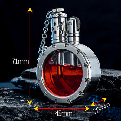 Vỏ Hột Quẹt Bật Lửa Hộp Quẹt Xăng Đá Thủ Công ShuFang Thiết Kế Thân Chứa Nhiên Liệu Trong Suốt Đẹp Độc Lạ