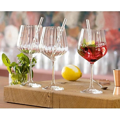 Set ly Nachtmann Tastes Good Gin & Tonic Set/4+4 103143 kèm ống hút Hàng chính hãng