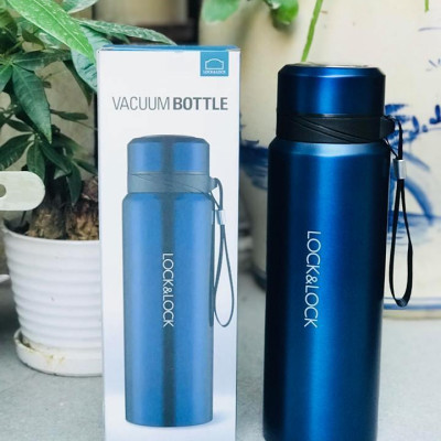 Bình Giữ Nhiệt Thép Không Gỉ Vacuum Bottle Lock&Lock LHC6180-FU (800ml) - Xanh Đậm