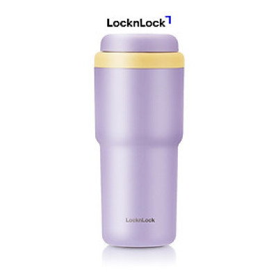 Bình giữ nhiệt LocknLock Daily Macaron LHC3292 - Nắp mở một chạm - Dung tích 480ML
