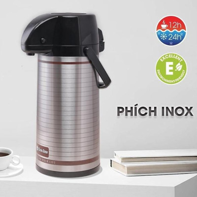 Phích đựng nước Rạng Đông nút bấm 2 lít Model: RD-2045ST3.E