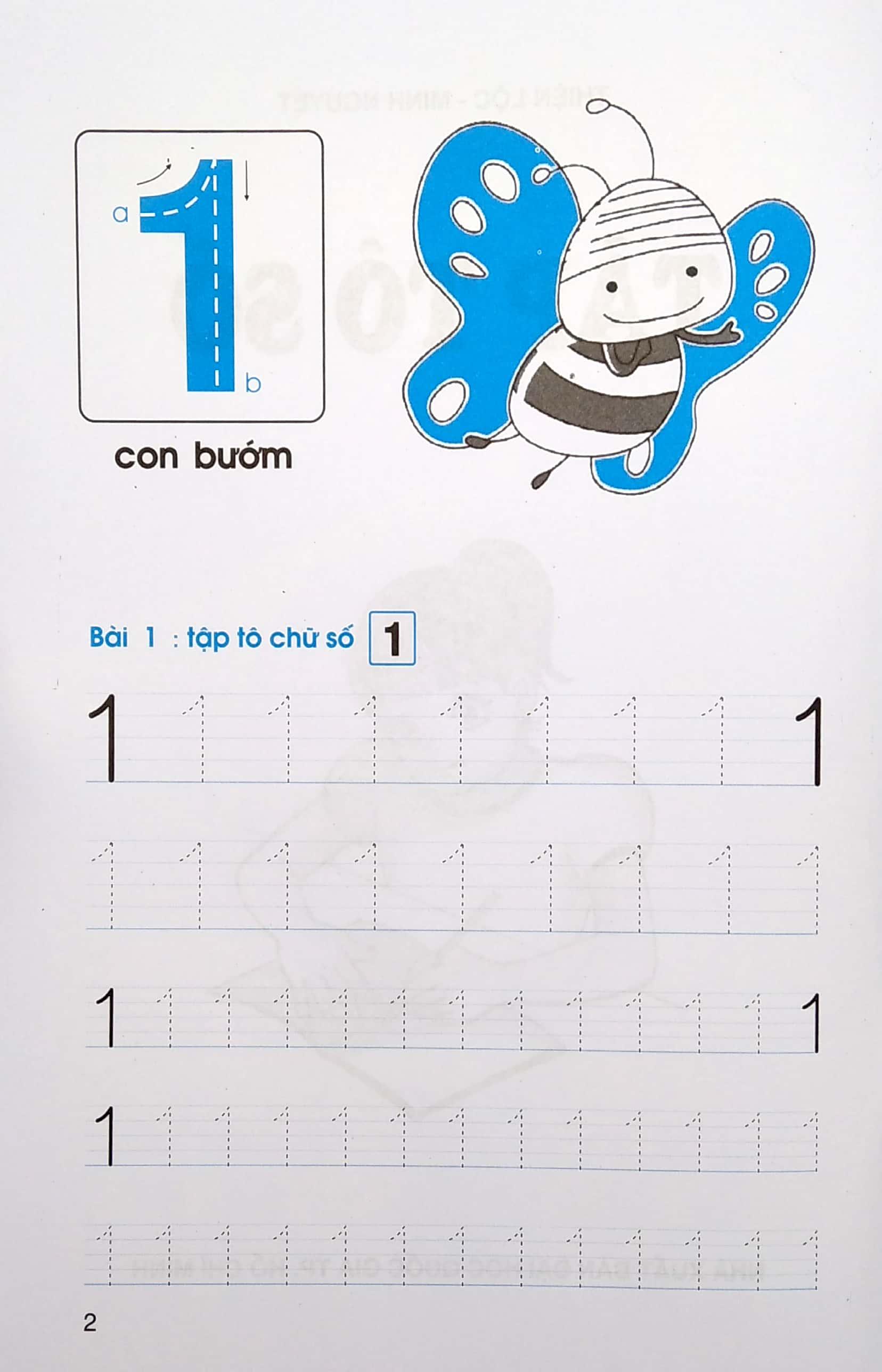 Bé Luyện Viết Theo Mẫu Chữ Mới - Tập Tô Số 1 (Tái Bản)