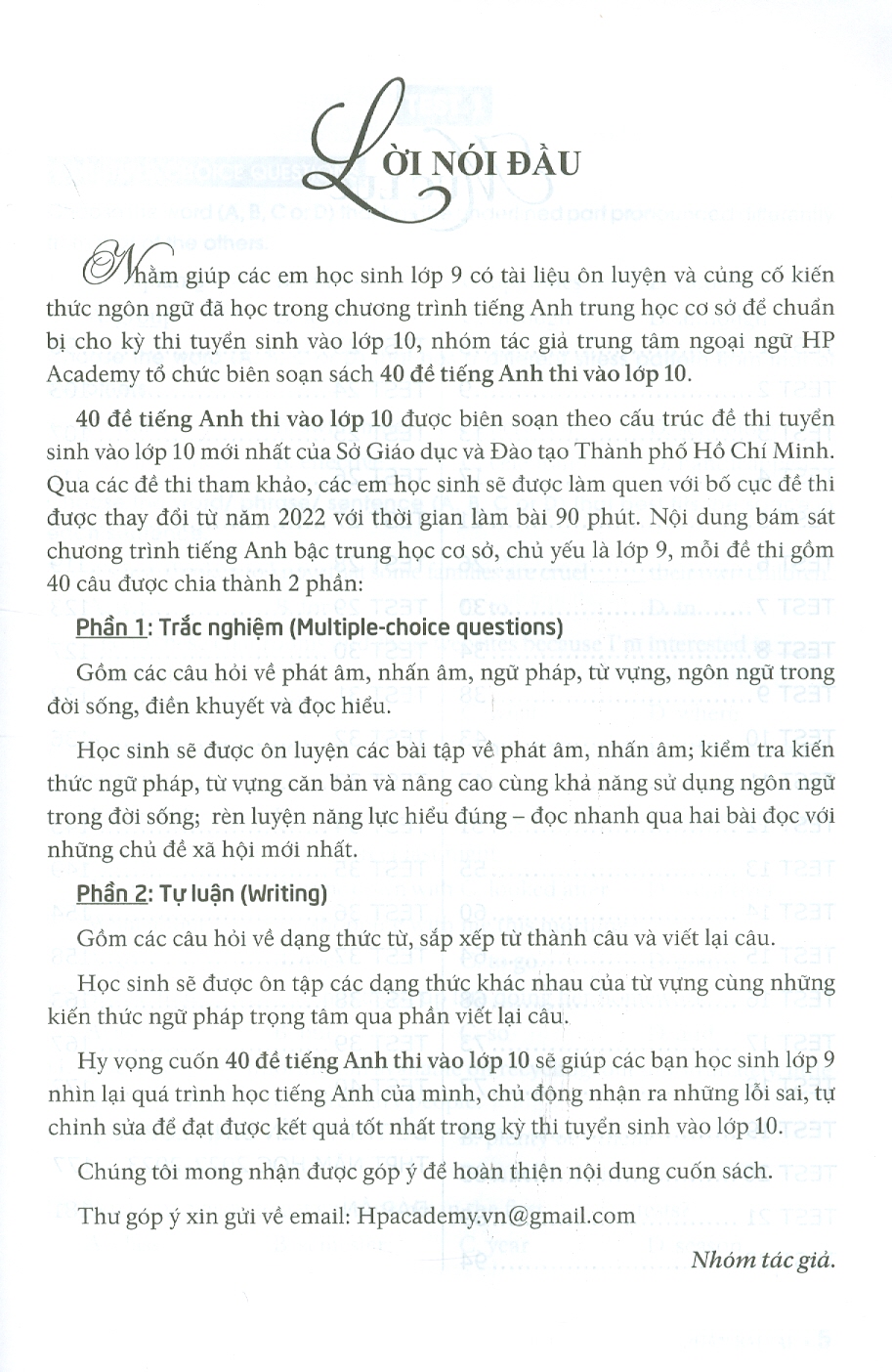 40 Đề TIẾNG ANH Thi Vào Lớp 10