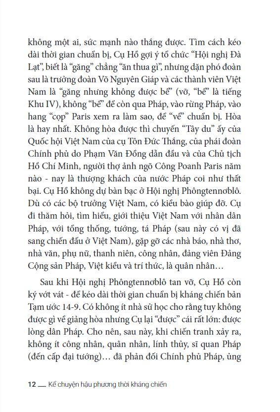 Kể Chuyện Hậu Phương Thời Kháng Chiến