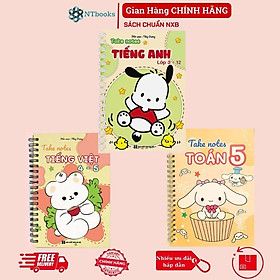 Sách Số tay Takenote lớp 5: Toán + Tiếng Việt 4-5 + Tiếng Anh 3-12 (Phiên Bản Mới Nhất)