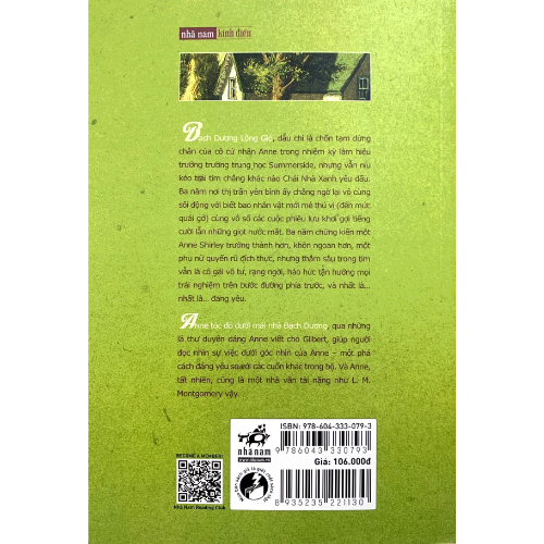 Anne Tóc Đỏ Dưới Mái Nhà Bạch Dương (Tái Bản)
