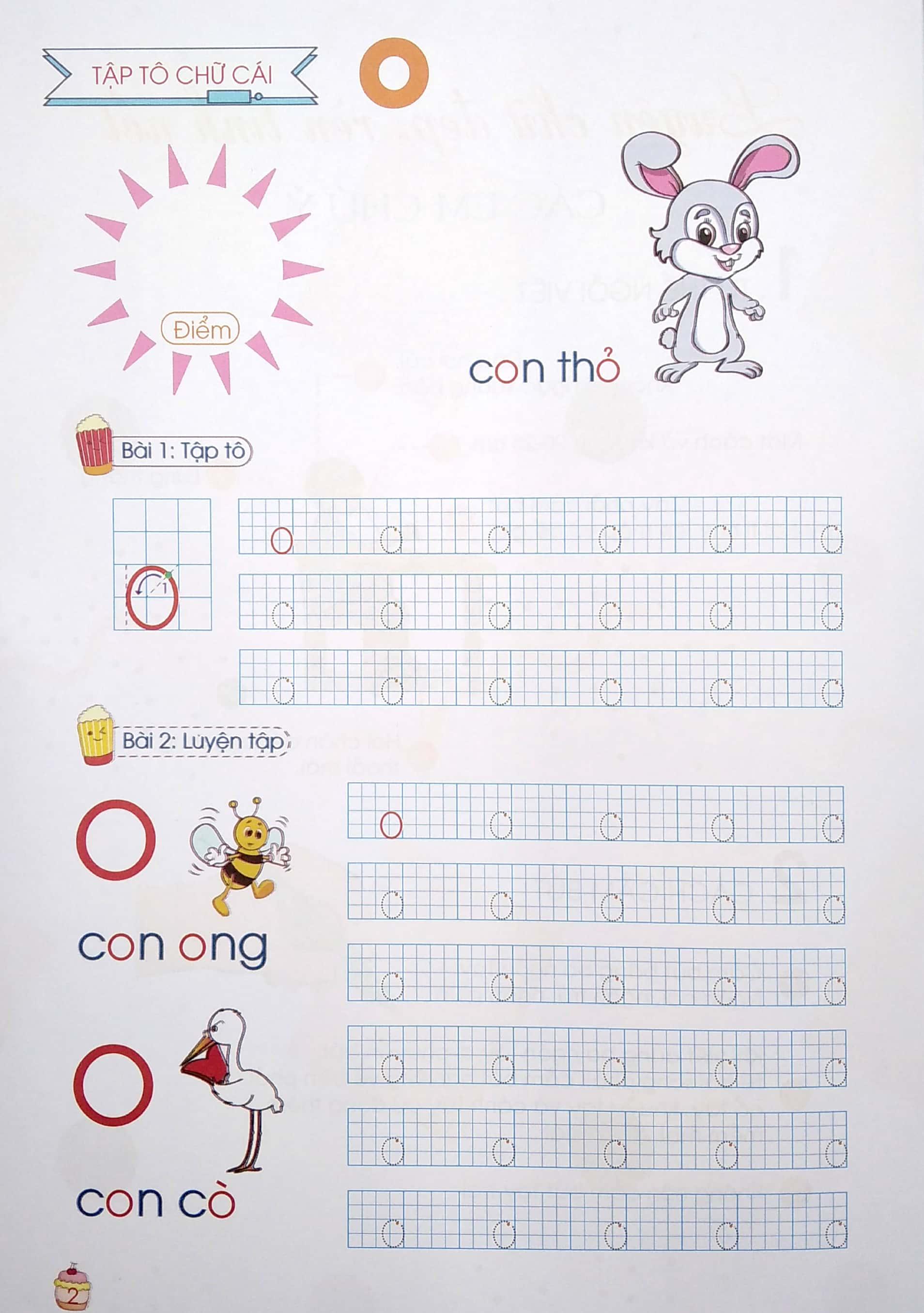 Tủ Sách Mầm Non - Bé Tập Tô - Chữ Cái - Tập 2