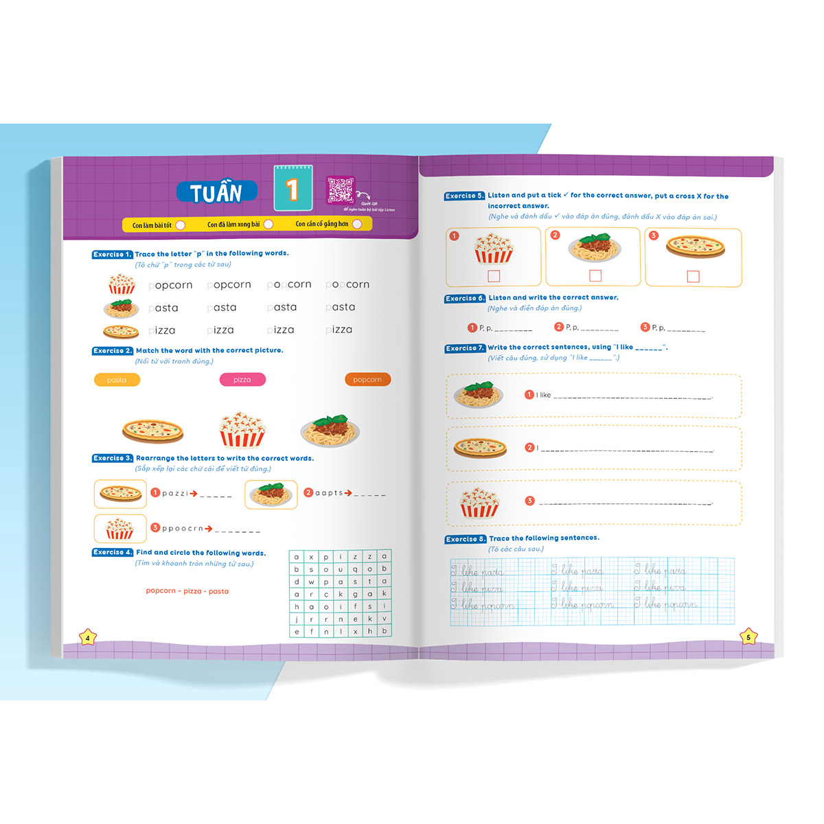 Phiếu bài tập cuối tuần Tiếng anh lớp 2 (Global)