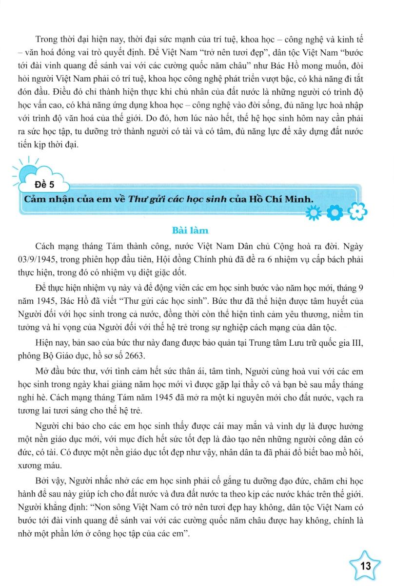 Sách - Những Bài Làm Văn Mẫu 5 - Tập 1 (Cánh Diều)