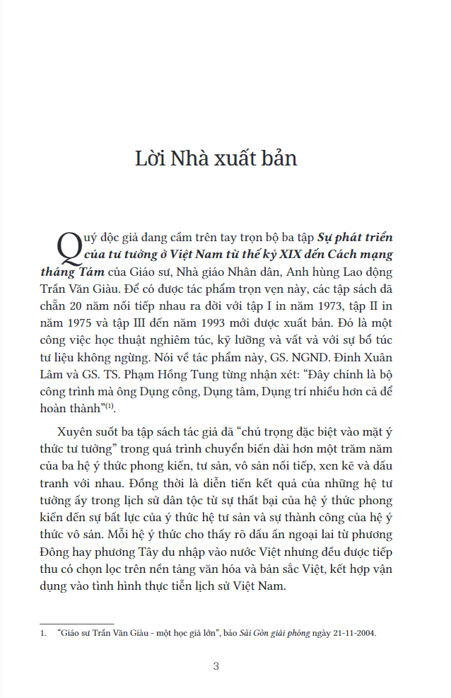 Sự Phát Triển Của Tư Tưởng Ở Việt Nam Từ Thế Kỷ XIX Đến Cách Mạng Tháng Tám - Tập 2