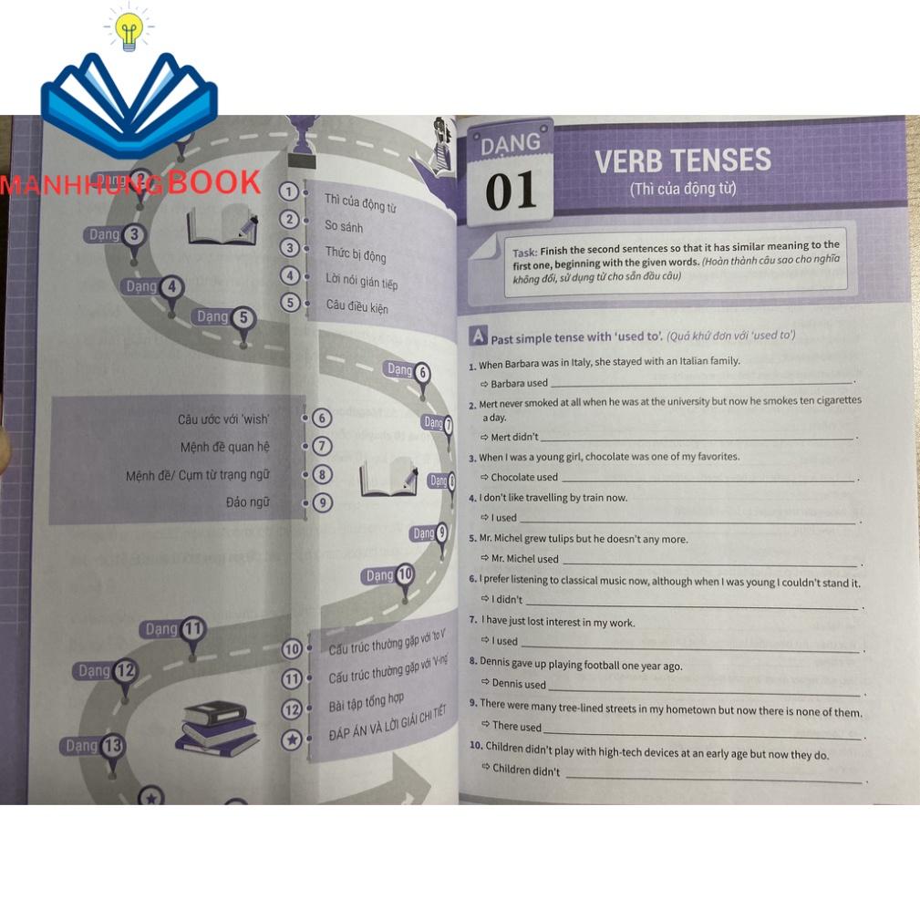 Sách - Bài tập Viết lại câu Tiếng Anh ( ôn thi vào 10 và 10 chuyên)