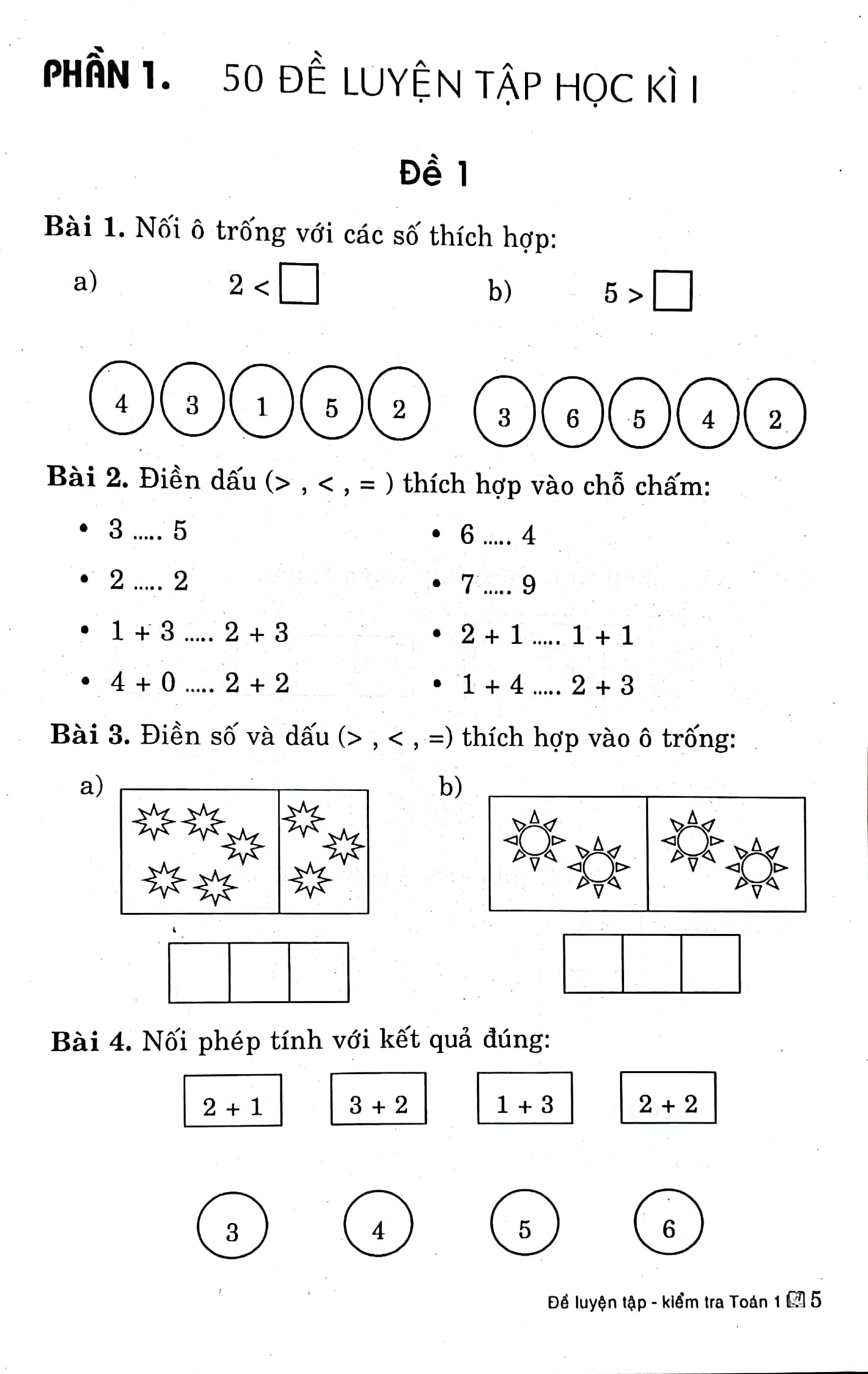 Đề Luyện Tập Kiểm Tra Toán 1 (Biên Soạn Theo Chương Trình Giáo Dục Phổ Thông Mới)