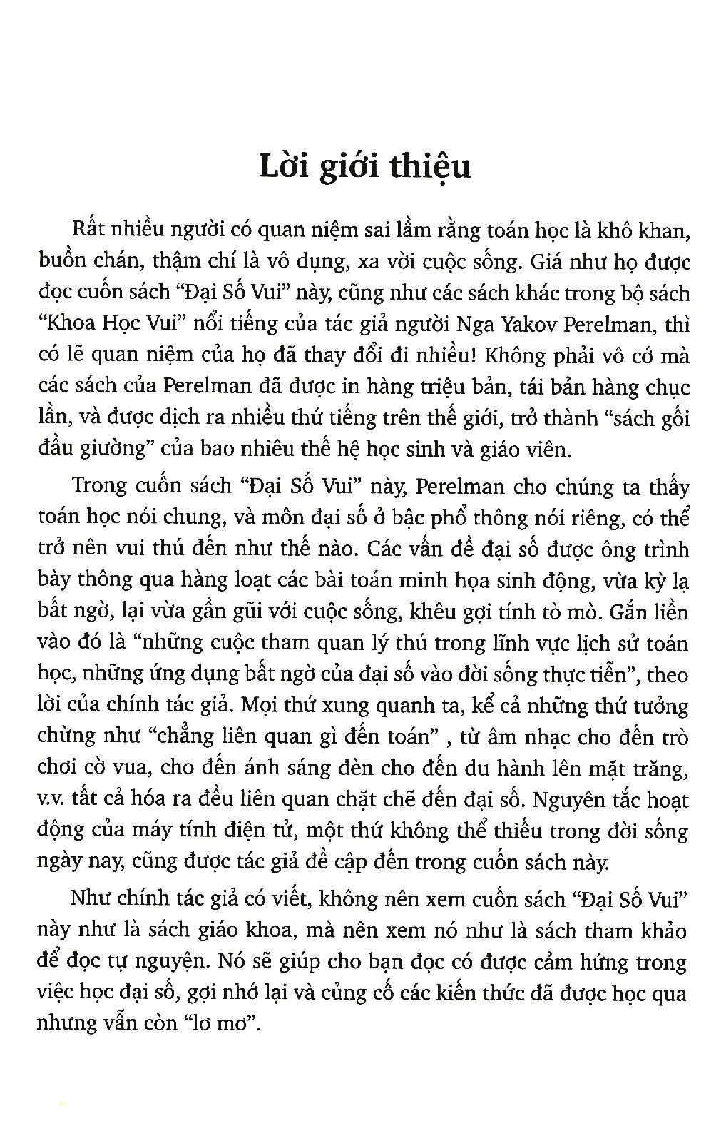 Đại Số Vui (Tái Bản)