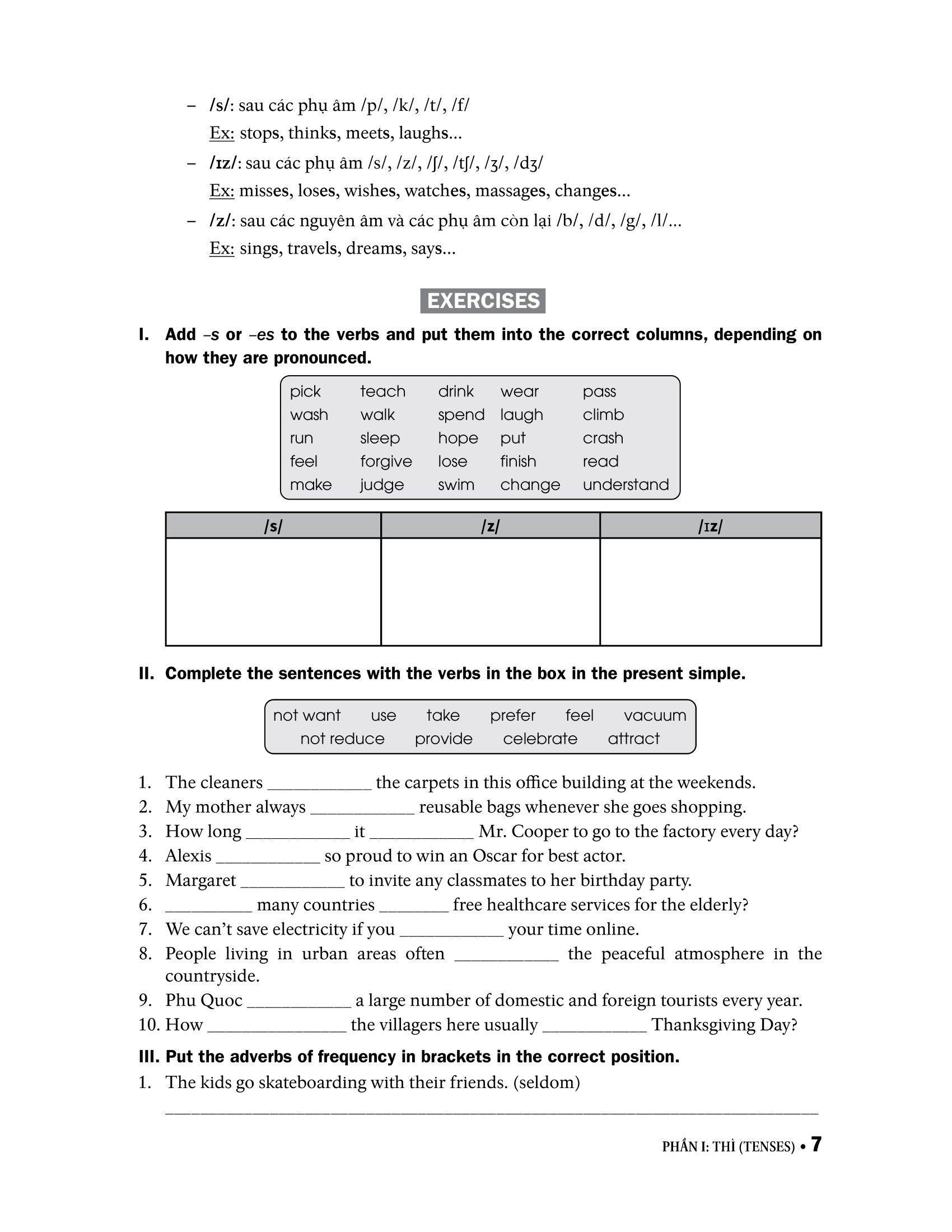 Ngữ Pháp Tiếng Anh 7 (Theo Chương Trình Khung Của Bộ Giáo Dục Và Đào Tạo)