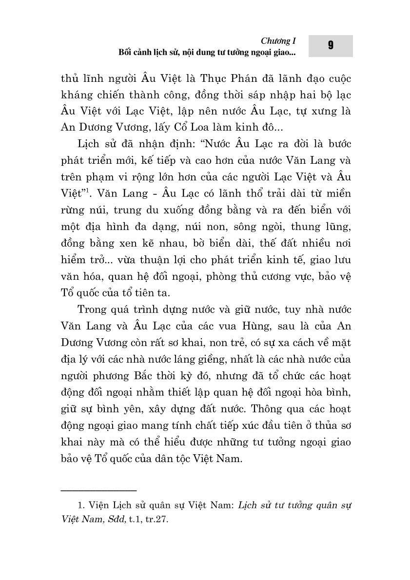 Tư tưởng ngoại giao bảo vệ Tổ quốc trong lịch sử dân tộc Việt Nam (từ thuở lập nước đến năm 1930) (Sách chuyên khảo)
