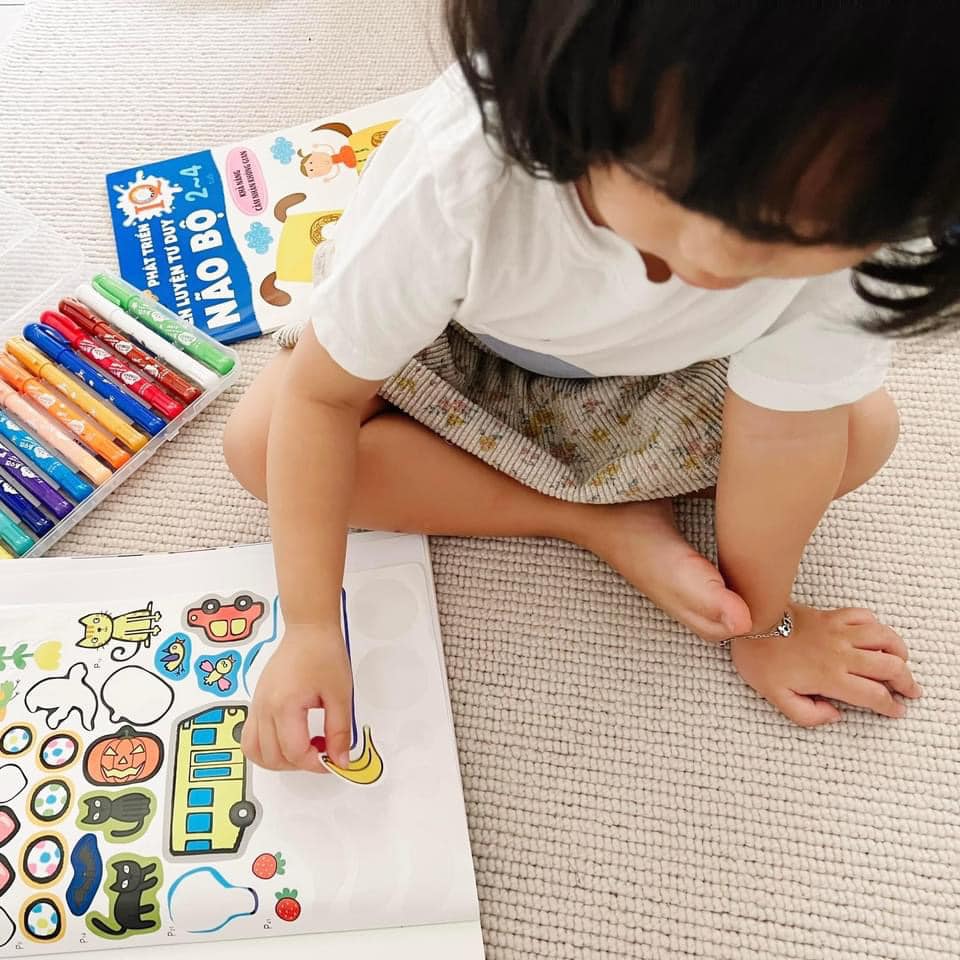 Sách cho bé - Phát Triển IQ - Rèn Luyện Tư Duy Não Bộ - Khả Năng Cảm Nhận Không Gian - Dành cho trẻ 2-4 tuổi