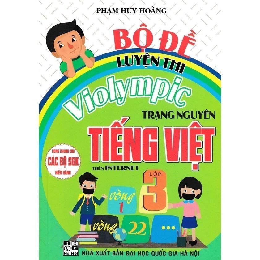 Sách -Combo: Hướng Dẫn Giải Violympic Toán 3+Violympic Tiếng anh 3+Bộ Đề Luyện Thi Olympic Tiếng Việt 3 (bộ 3 cuốn) (HA)