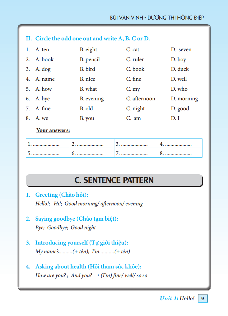 Bài Tập Tiếng Anh Lớp 3 (Tái Bản)
