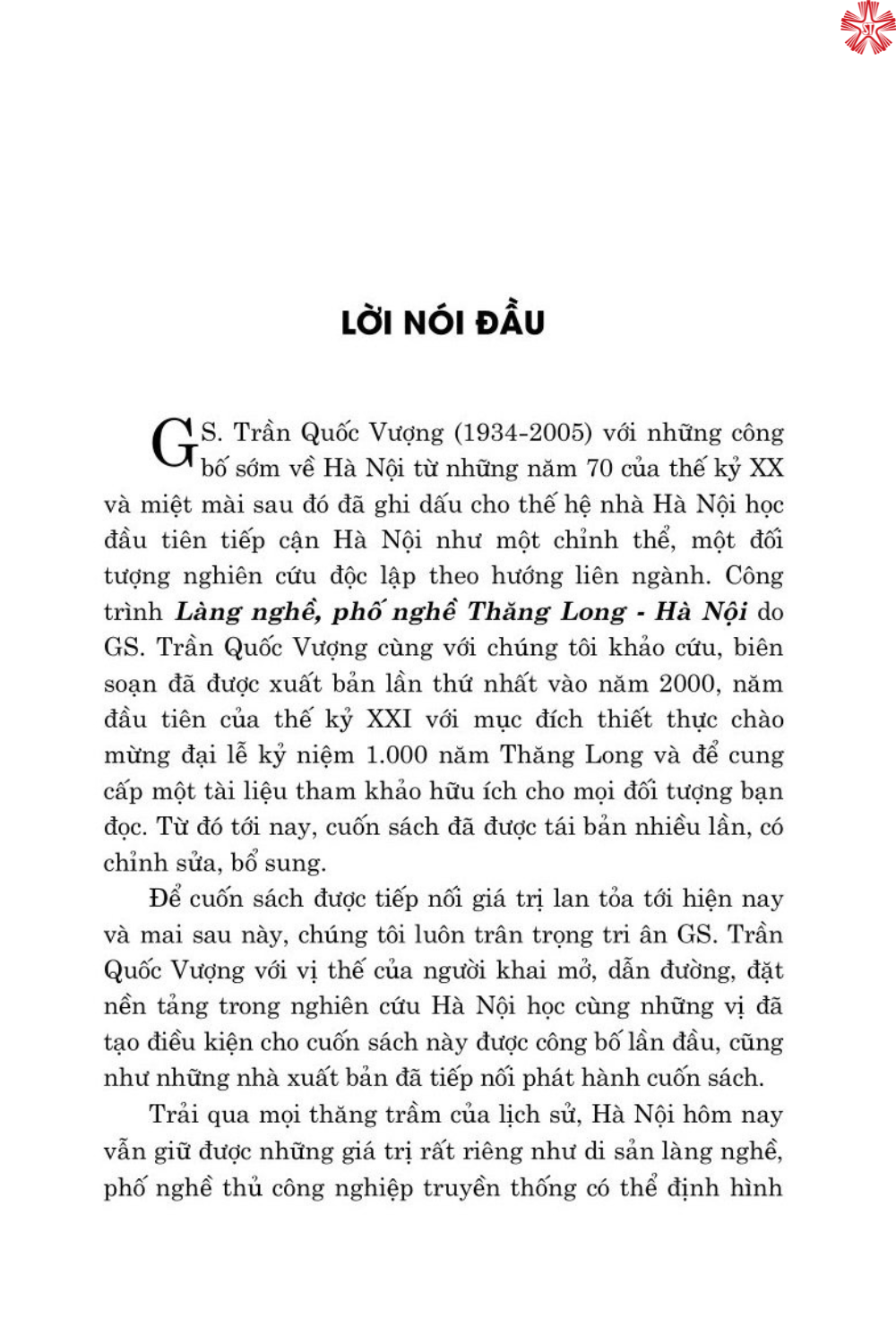 Làng nghề phố nghề Thăng Long Hà Nội ( bản in 2024)