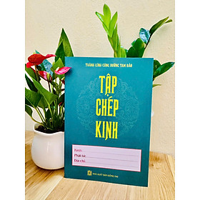 Sách - Tập chép Kinh (bìa xanh)