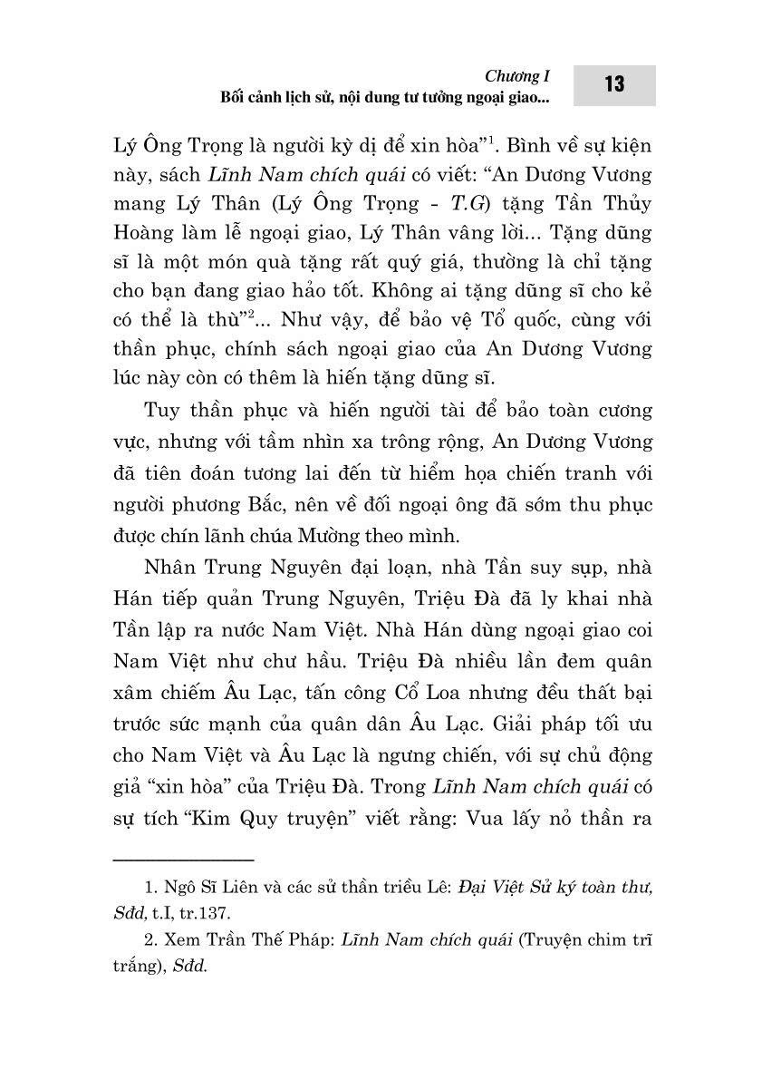 Tư tưởng ngoại giao bảo vệ Tổ quốc trong lịch sử dân tộc Việt Nam (từ thuở lập nước đến năm 1930) (Sách chuyên khảo)