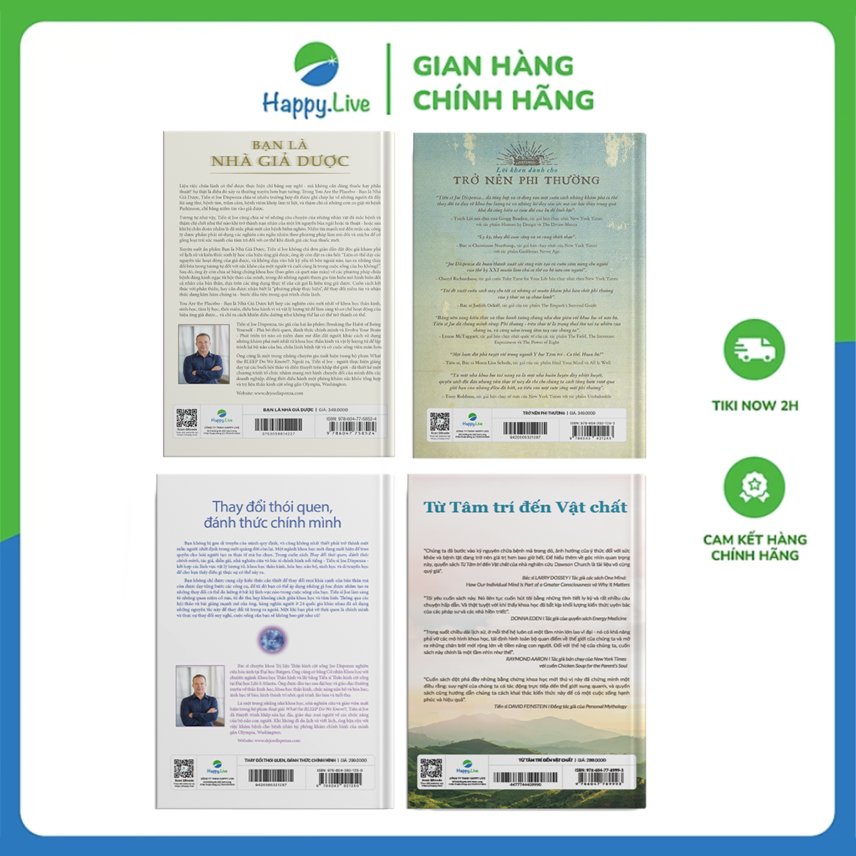 Bộ sách Sức mạnh tâm thức (Gồm 4 cuốn) - Happy Live
