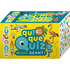 Bộ câu đố tiếng Pháp: Quiquequiz Geant ! - 300 Questions-Reponses