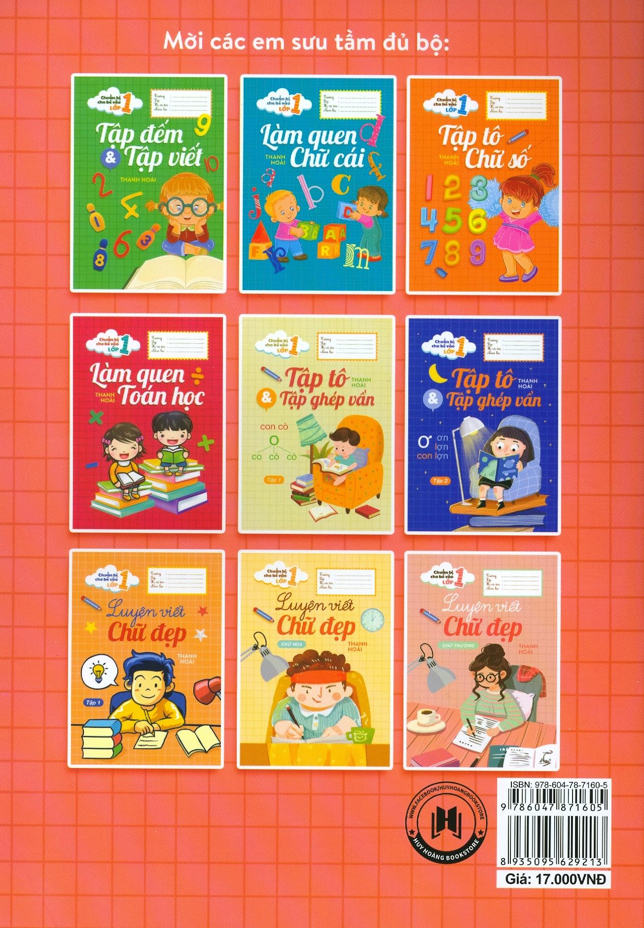 Chuẩn Bị Cho Bé Vào Lớp 1 - Luyện Viết Chữ Đẹp (Tập 2) (Tái Bản 2020)