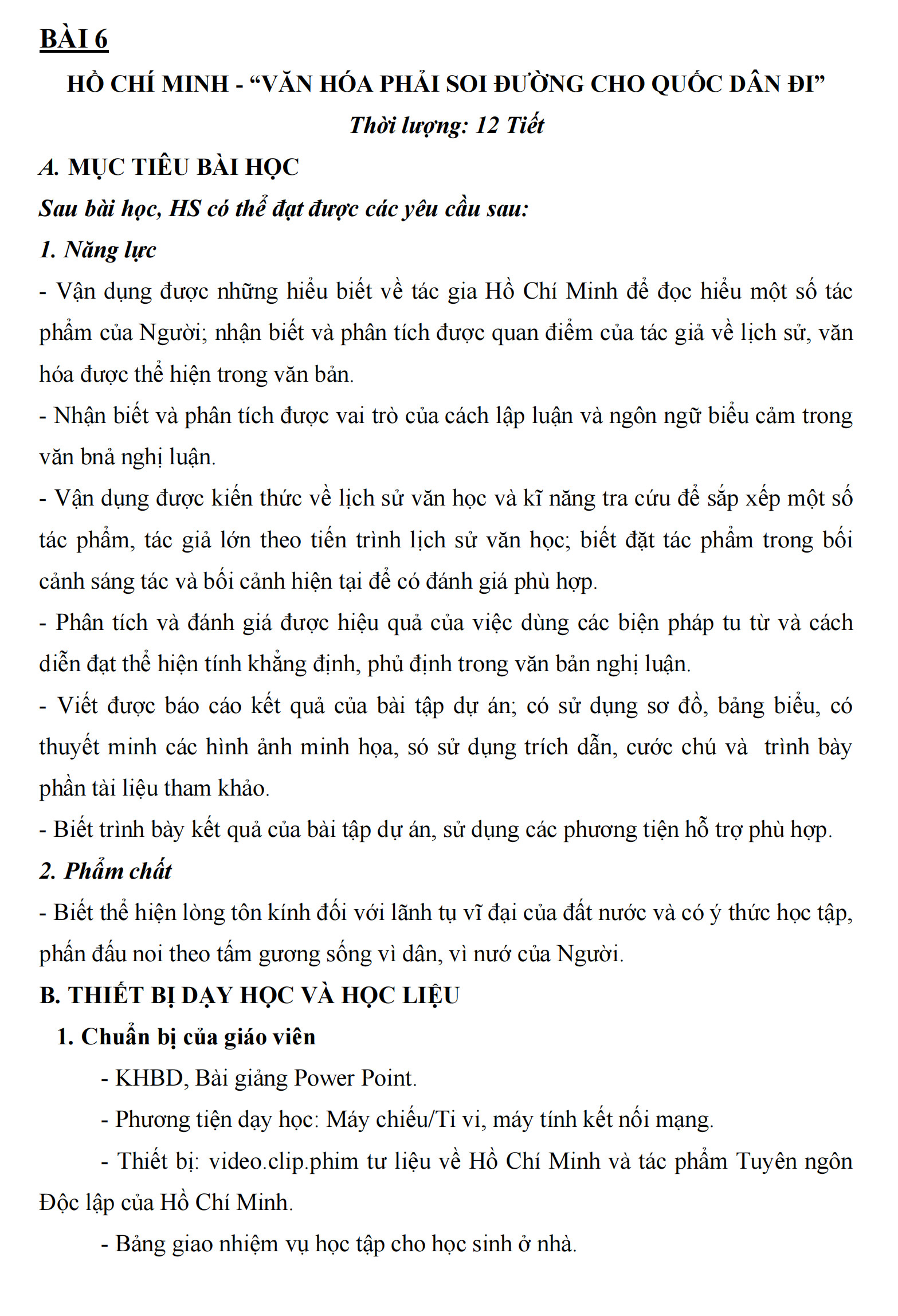 Sách - Kế hoạch bài dạy ngữ văn 12 - tập 2 (Kết Nối)