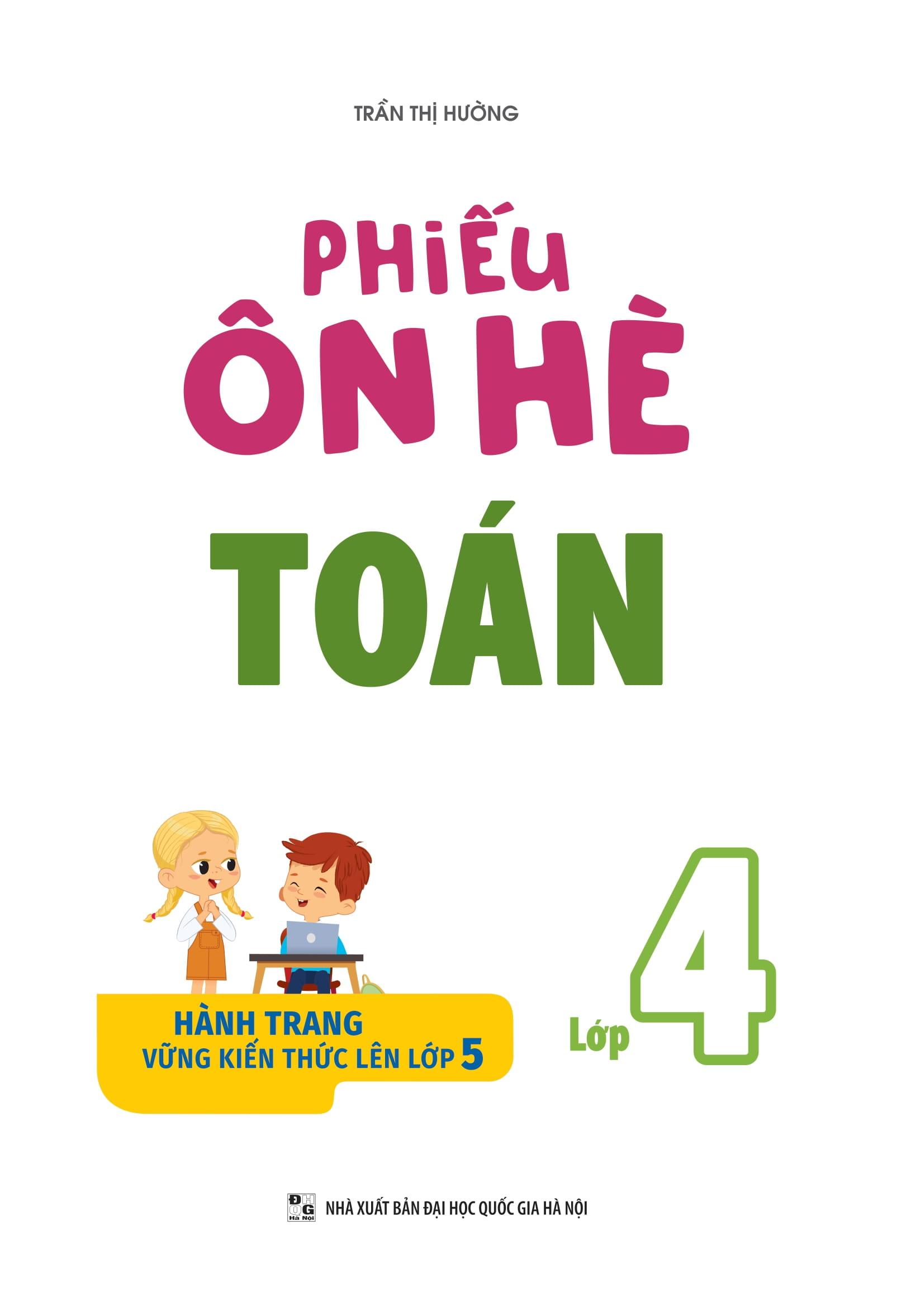 Sách - Phiếu Ôn Hè Toán Lớp 4