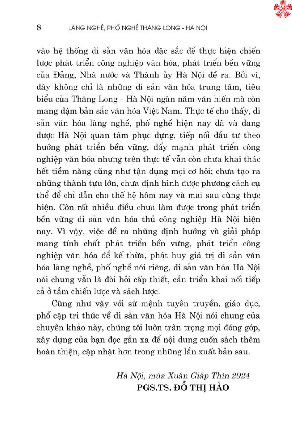 Làng nghề phố nghề Thăng Long Hà Nội ( bản in 2024)
