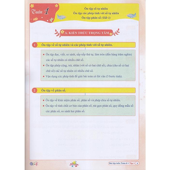 Sách - Bài tập tuần Toán 5 tập 1 (Kết nối)