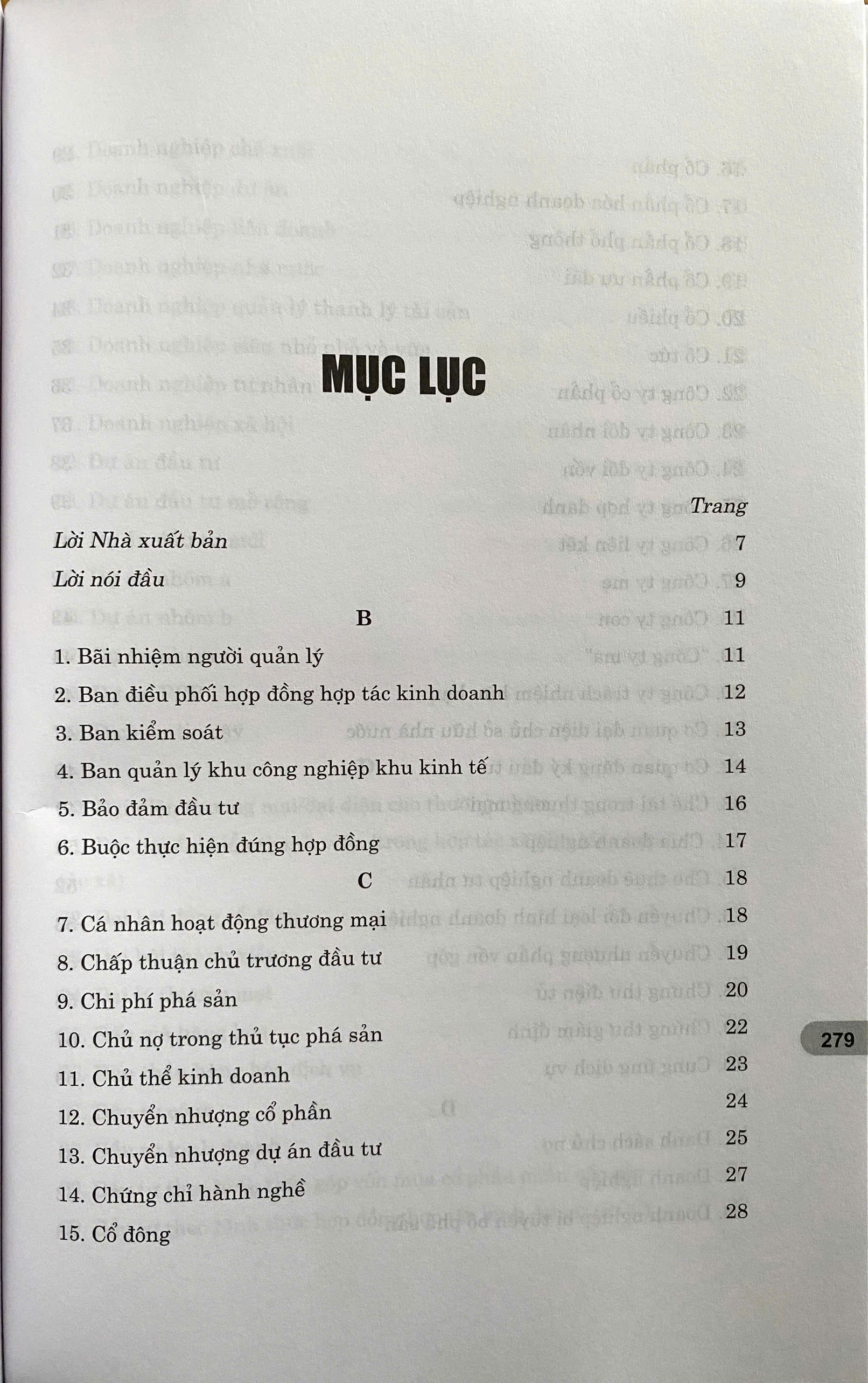 Thuật Ngữ Pháp Lý Trong Lĩnh Vực Thương Mại và Đầu Tư