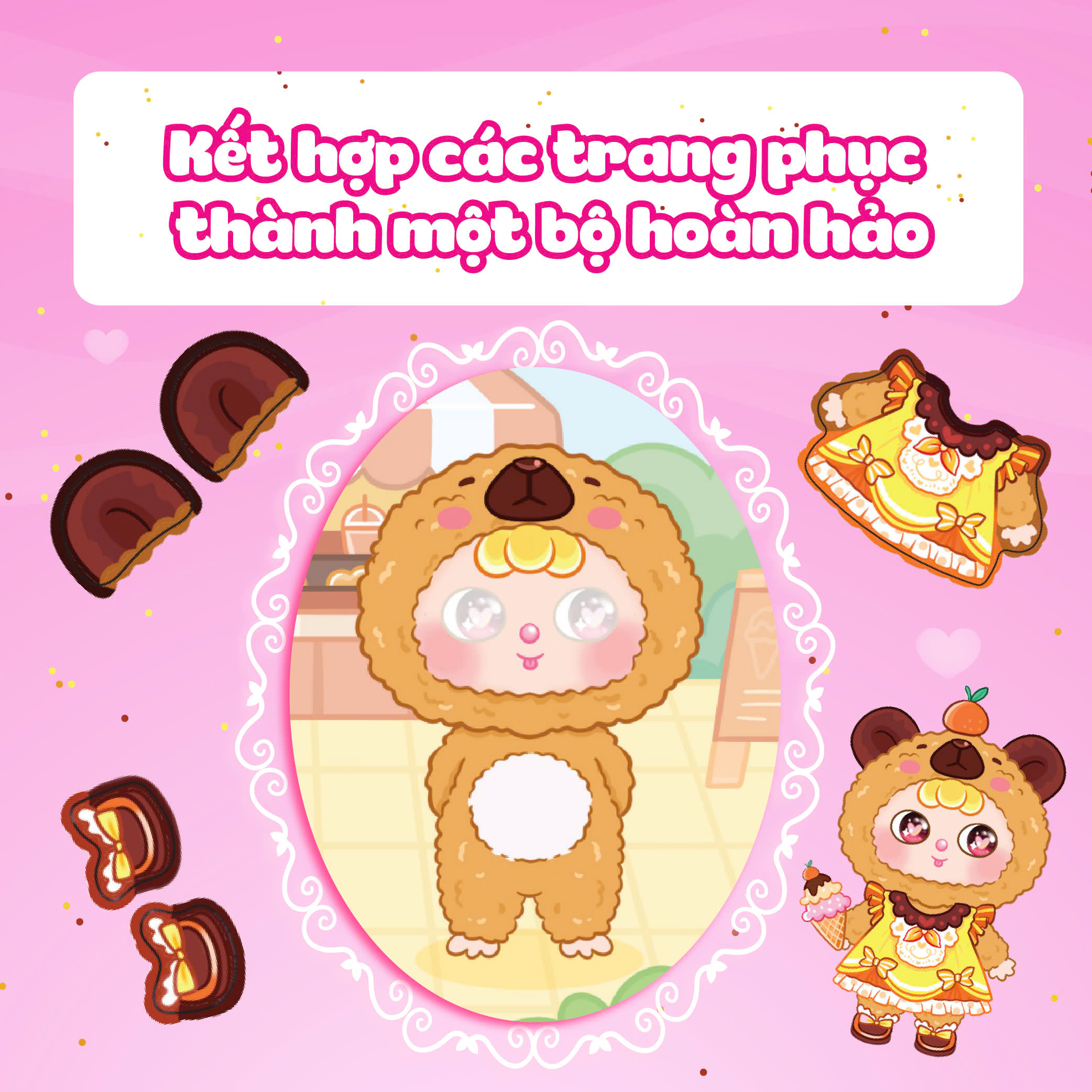 Combo 5 Cuốn Mini Fashion (500+ stickers dễ thương) - Sách bóc dán sticker cho bé gái