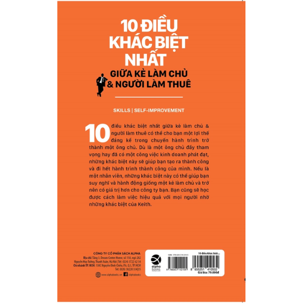 10 Điều Khác Biệt Nhất Giữa Kẻ Làm Chủ Và Người Làm Thuê (Tái bản)