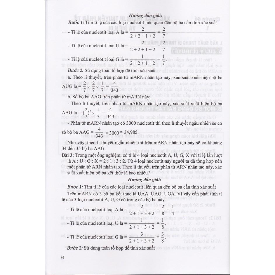 Sách - Phương pháp giải toán Xác suất Sinh học (Dùng chung cho các bộ SGK)