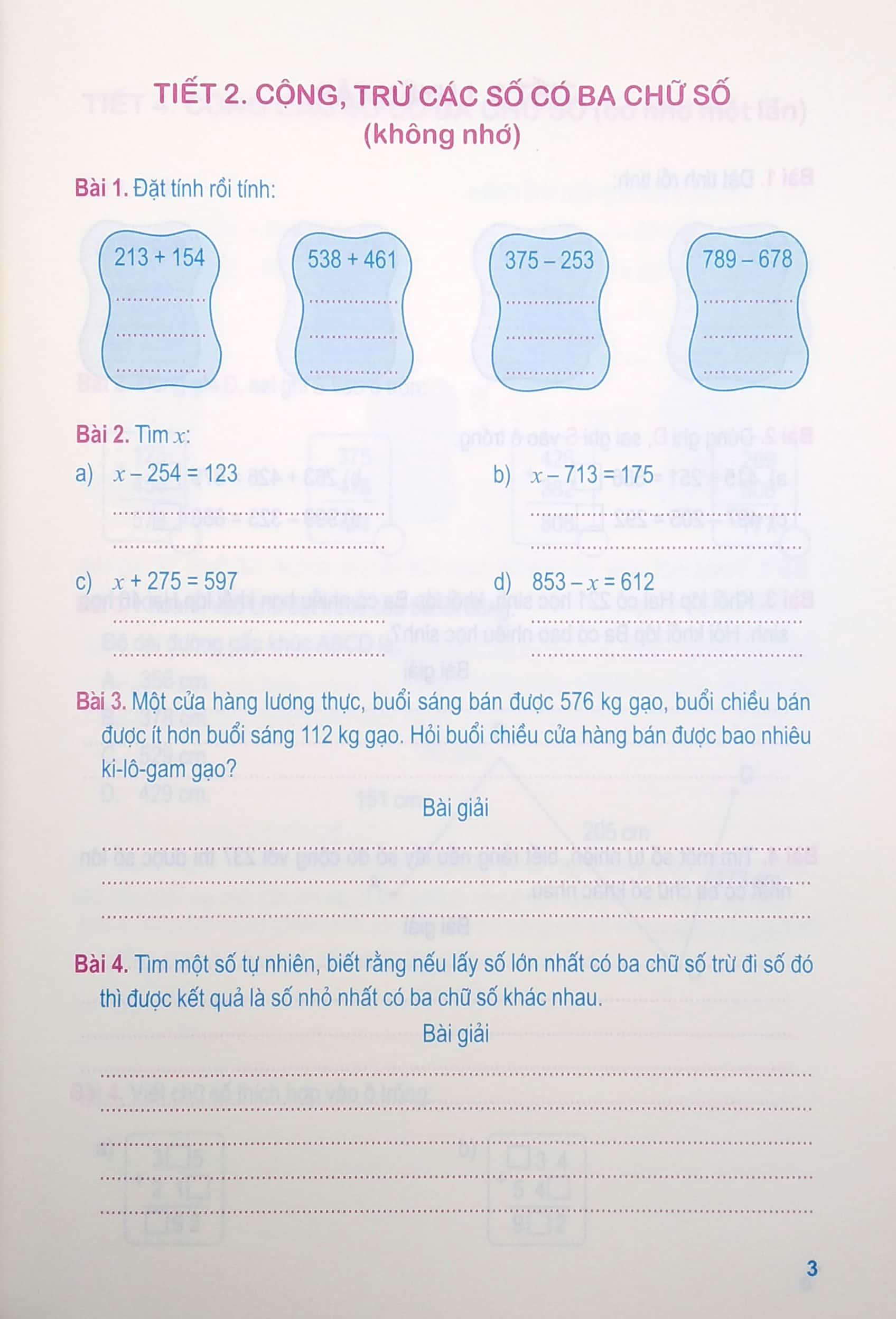 Bài Tập Toán Nâng Cao Lớp 3 - Mở Rộng Kiến Thức Sách Giáo Khoa