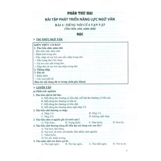 Sách - Bài tập phát triển năng lực Ngữ văn 7 - Tập 1 ( CT )